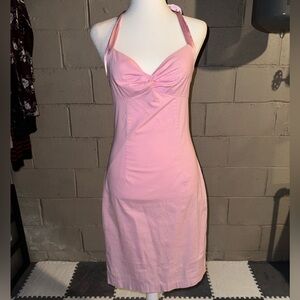 Express Pink Ribbon Mini Dress